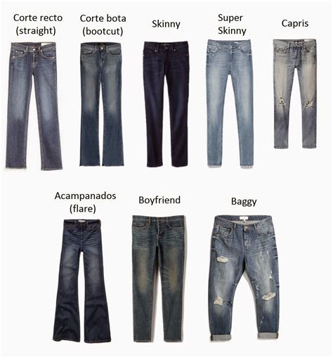 Conoces Los Diferentes Cortes Y Tipos De Jeans Y Las Diferencias Entre