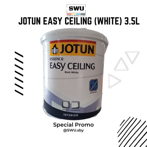 Jual CAT KHUSUS PLAFON GIPSUM GRC TRIPLEK JOTUN EASY CEILING 3 5 LITER