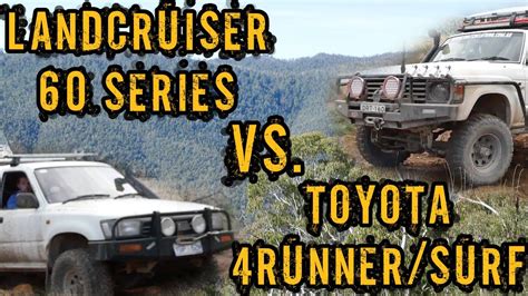 Off Road Comparison Toyota 4 Runner Vs Toyota Landcruiser 60 Series Youtube