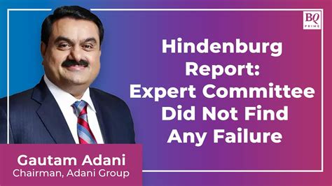 Adani Hindenburg Row Sc Expert Committee Found No Regulatory Failure