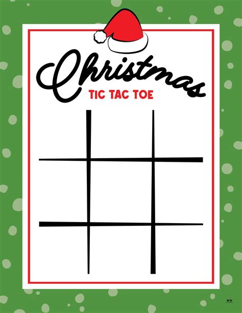 Christmas Tic Tac Toe Printables Printabulls