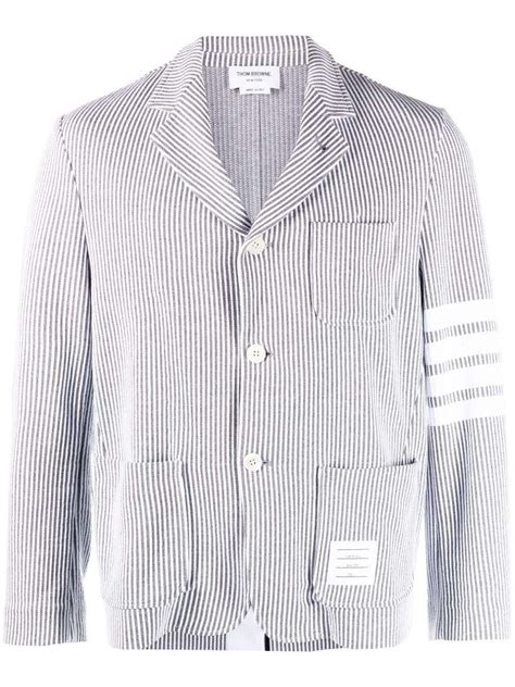 Thom Browne 4 Bar Seersucker Single Breasted Blazer 1690 Lookastic