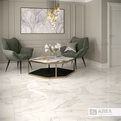 Керамогранит для пола carrara premium white белый 600х600 мм - купить в ...