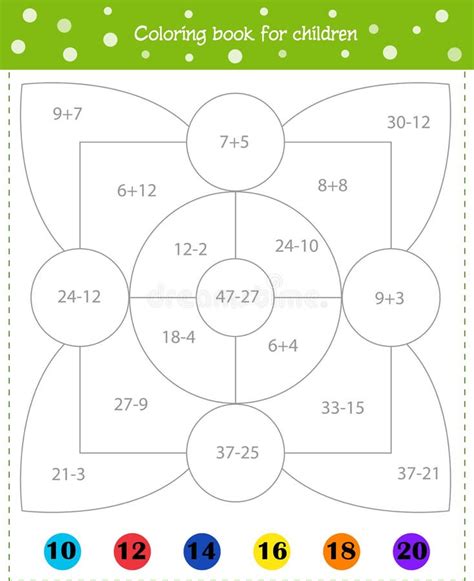 Matematyczna Kolorowanka Dla Dzieci Dodawanie I Odejmowanie Do 100 R