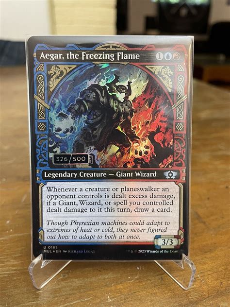 MTG Aegar The Freezing Flame Foil Serialized 326 500 EBay