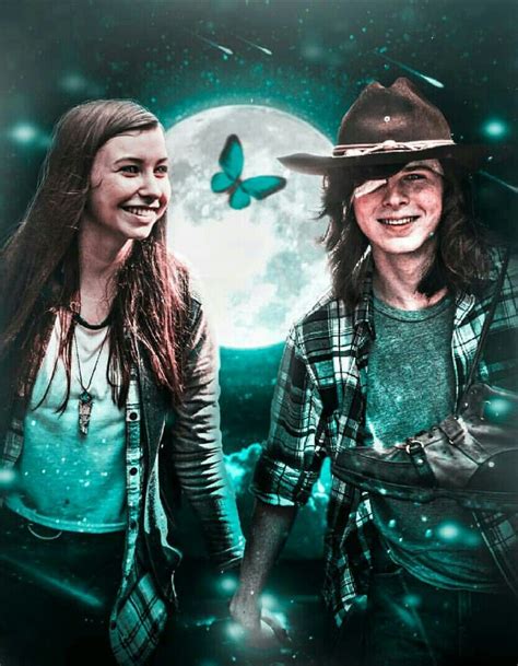 Enid And Carl Grimes Walking Dead Art The Walking Death Carl And Enid