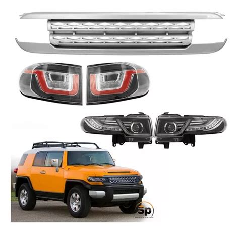 Body Kit Frontal Tipo Land Rover Led Toyota Fj Cruiser 07 20 Meses