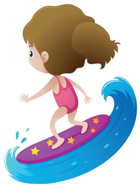 Surfer Girl Clip Art Illustrations, Royalty-Free Vector Graphics & Clip ...