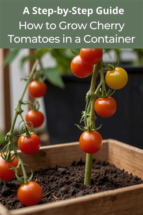 Step By Step Guide How To Grow Cherry Tomatoes In A Container