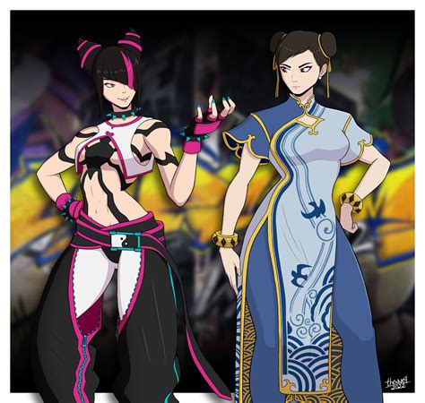 Juri and Chun-Li - Street Fighter 6 by thewwe4 on DeviantArt