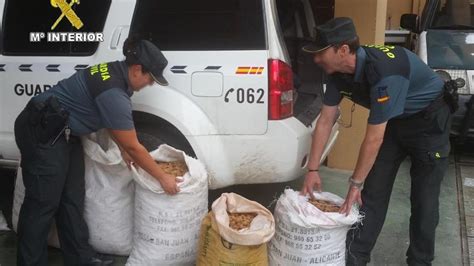 La Guardia Civil Esclarece El Robo De 2345 Kilos De Almendra En Sax Y