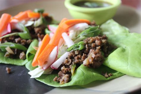 Chinese Spicy Beef Lettuce Wraps Recipe Genius Kitchen