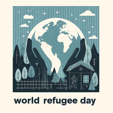 Premium Vector | World Refugee Day Poster