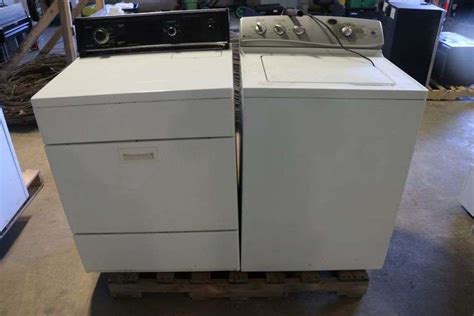 Kitchen Aid Dryer And Ge Electric Washer Lawler Auction Company