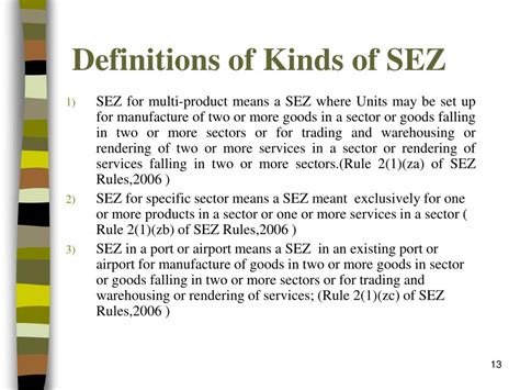 Ppt Laws And Procedure Relating To Setting Up Of Sezunit In Sez Obuftandwz And Ifsc