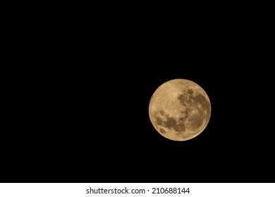 Full Moon Over Dark Black Sky Stock Photo Shutterstock