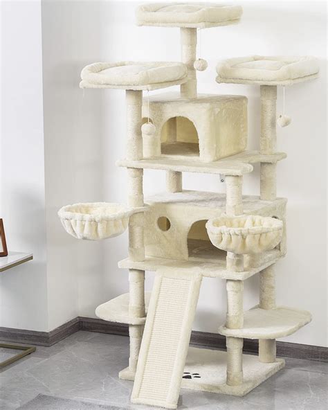 Buy SHA CERLIN 68 Inches Multi Level Large Cat Tree For Large Cats Big