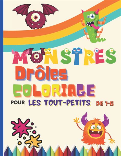 Buy Monstres Dr Les Coloriage Les Tout Petits Dessins De Gentils