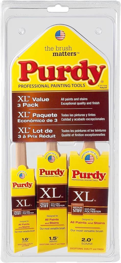 Purdy 140853100 Xl Brush Pack Of 3