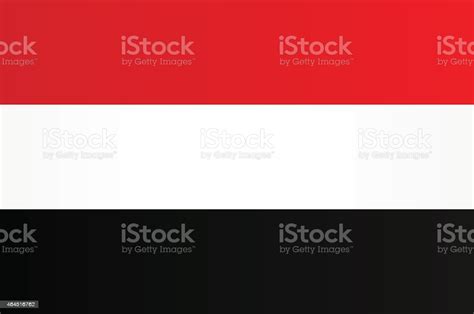 Bendera Yaman Ilustrasi Stok - Unduh Gambar Sekarang - Yaman, Bendera ...