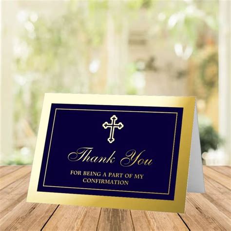 Holy Cross Communion Or Confirmation Thank You Wedding Stationery