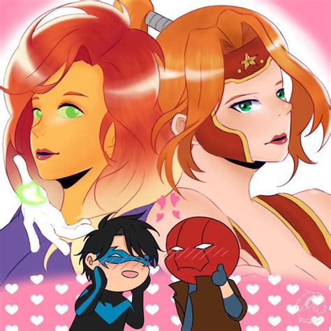 Alverie On Twitter Nightwing And Starfire Nightwing Starfire