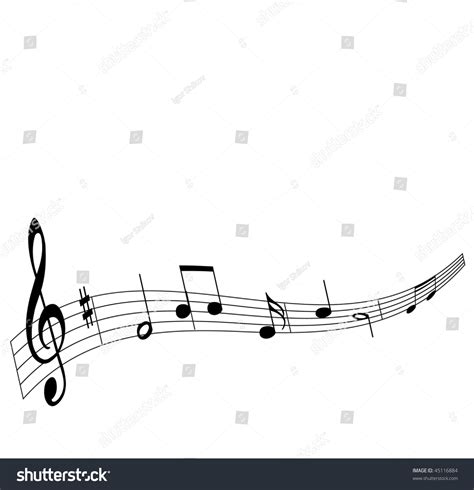 Music Notes Vector Background Stock Vector (Royalty Free) 45116884 ...