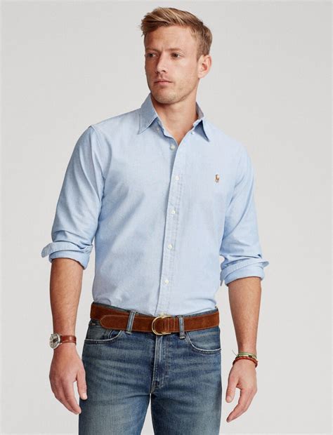 Camisa Oxford Polo Ralph Lauren Celeste Club House