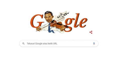 Google Doodle Hari Ini Mengenang Komponis Besar Ismail Marzuki