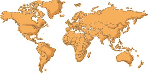 Mappamondo Adesivo Muro Con Bordi Tenstickers