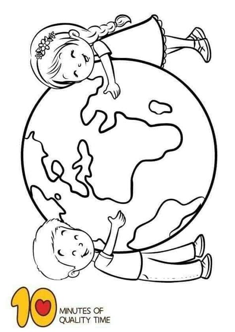 Pin By Chanel On Giornata Della Terra Earth Day Coloring Pages Earth