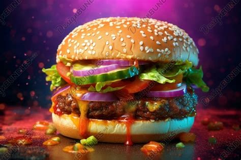 Bacon burger with beef patty (3554112)