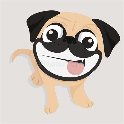 Cara De La Sonrisa Del Barro Amasado Que Se Sienta El Perro Ilustración