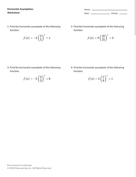 Graphing VA, HA, and holes Identify the holes, | Chegg.com - Worksheets ...