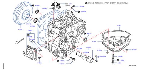 Nissan Murano Sl L V Cvt Wd Awd Transmission Oil Filter