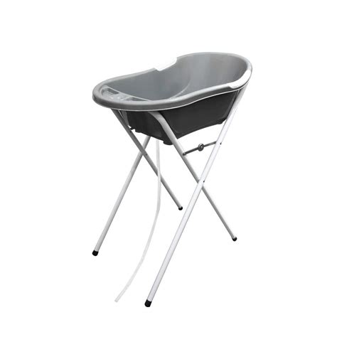 Baignoire bébé ée avec vidange support à pied gris Dbb Remond La