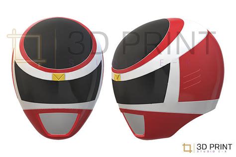 Power Rangers In Space Red Ranger helmet 3D model 3D printable | CGTrader