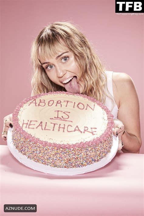 Miley Cyrus Sexy Poses Topless Covering Her Tits With Cake In A Photoshoot Aznude