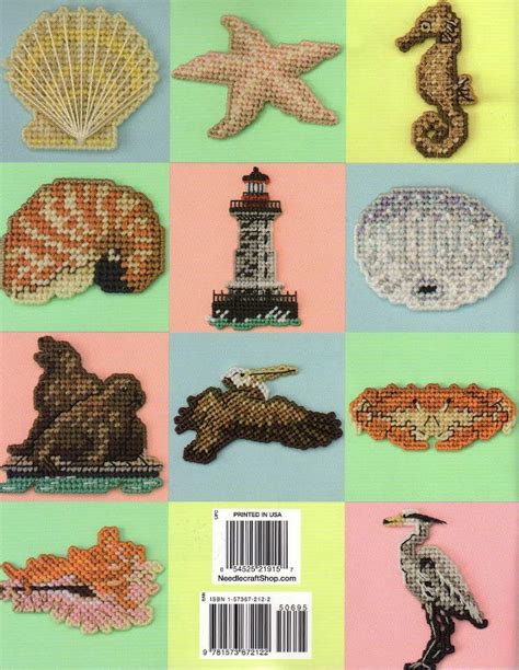 Seaside Magnets 24 24 Plastic Canvas Patterns Plastic Canvas Crafts Plastic Canvas