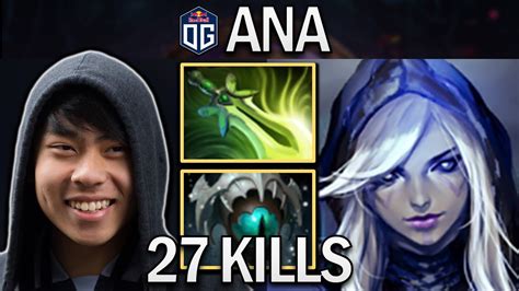 Og Ana Smurf Drow Ranger With 27 Kills Dota 2 7 29 Gameplay Youtube