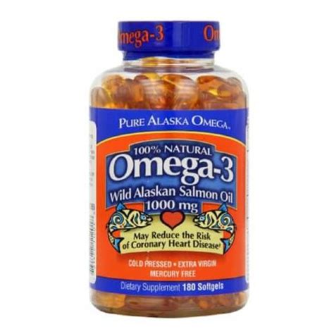 Pure Alaska Omega Wild Alaskan Salmon Oil Mg Softgels At