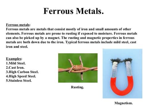 Metals - Ferrous and Non Ferrous