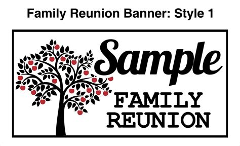 Family Reunion Banner Style 1 – MI Custom Signs