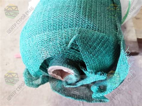 Сетка фасадная для строительных лесов 80 г/м2, зеленая, рулон 3х50 м ...