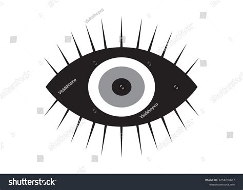 Eye Vector Print Eye Clipart Eye Stock Vector (Royalty Free) 2254236687 ...