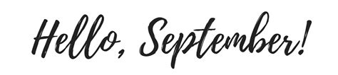 Download Hello September Calligraphy