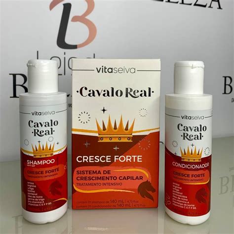 Kit Cavalo Real Tratamento Crescimento Capilar Cresce Forte Shopee Brasil