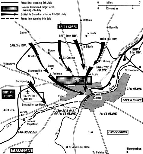 Allied Capture Of Caen Jul