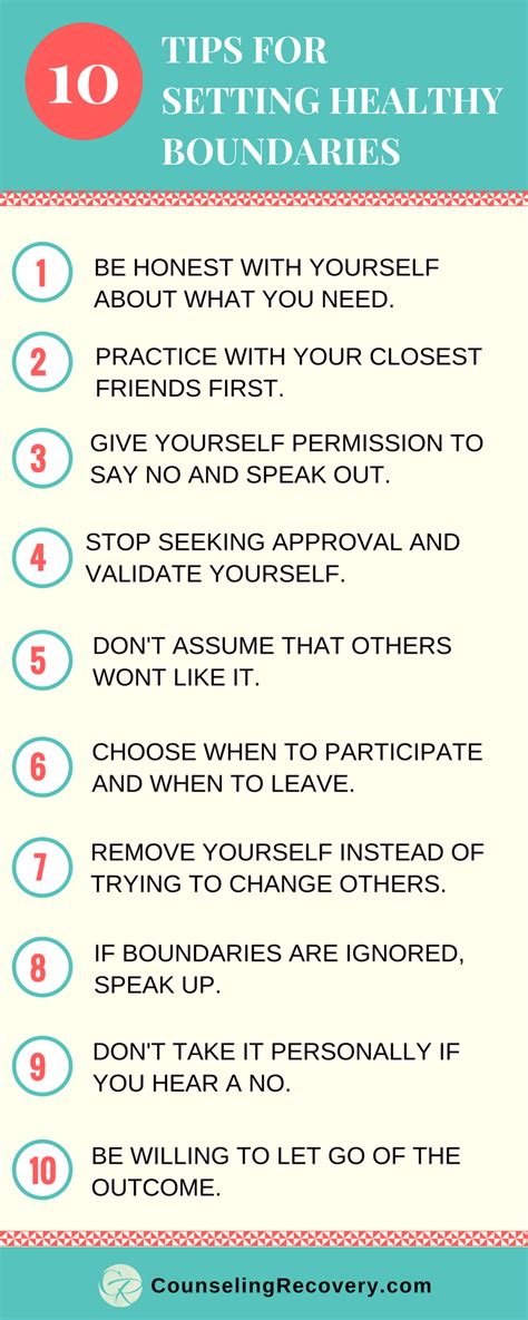 10 Steps To Setting Healthy Boundaries — Counseling Recovery Michelle