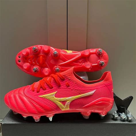 Jual Sepatu Bola Mizuno Morelia Neo Beta Leather Fiery Coral Sg